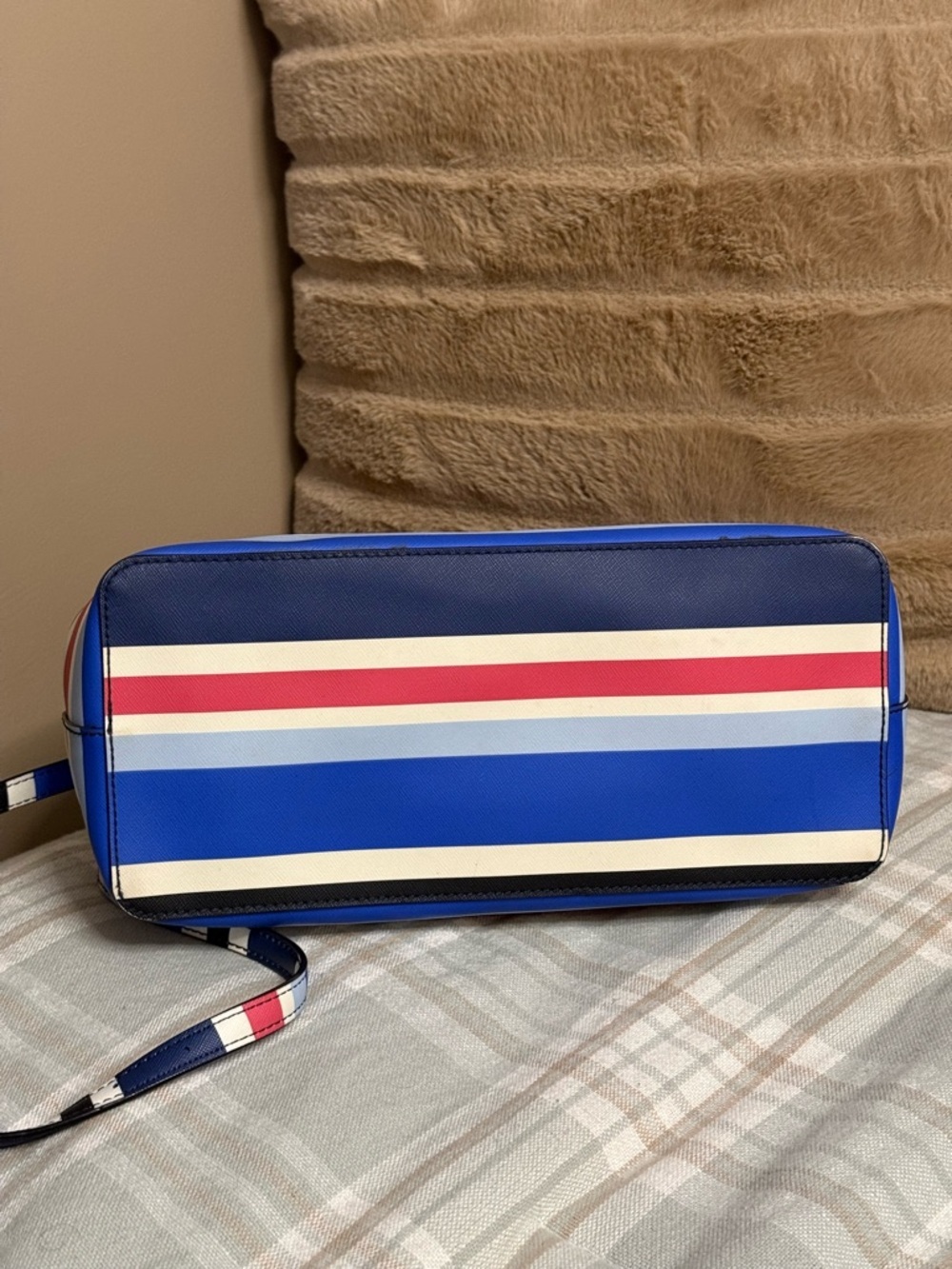 ⚓️🏝️Kate Spade Laurel Way Evangelie Stripe Satchel - Nautical Cruise✨ - Picture 4 of 5